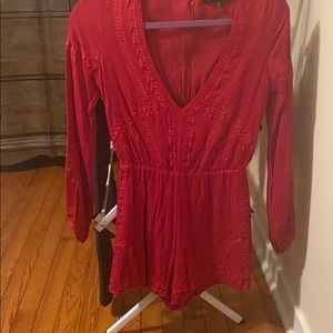 Lulus long sleeved romper. worn once!